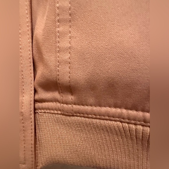 NWT Merokeety Women’s Cropped Snap Front Crew Neck Bomber Jacket Khaki Size XL - Picture 4 of 8